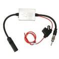 Car Stereo FM Radio Antenna Signal Stabilizer with 12V Power DIN Plug Connector for Marine RV