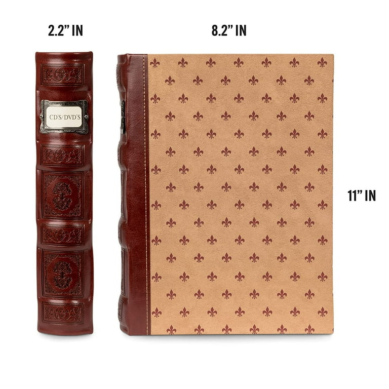 Bellagio-Italia Tuscany CD/DVD Storage Binder Set - Leather - 576