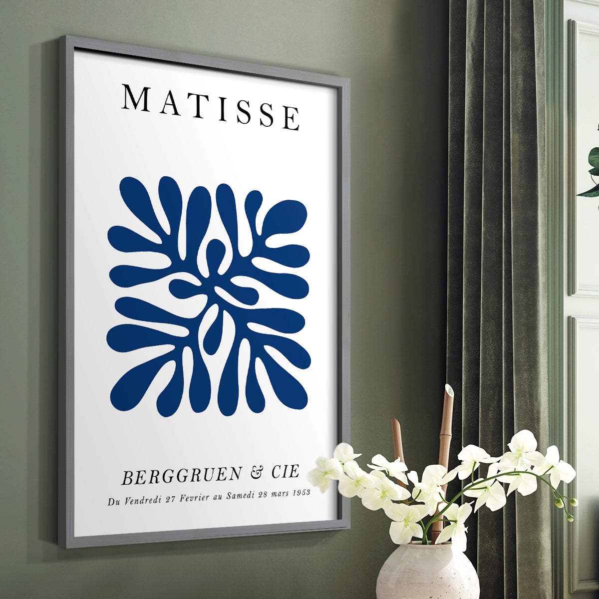 Matisse CCCI in Gray Solid Wood 16 x 20 Framed Print