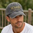 thumbnail image 5 of Whisky HELPS Baseball Cap Washed Distressed Adjustable Lightweight Breathable Casual Hat For All Seasons, 5 of 6