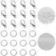 thumbnail image 2 of Juego de 670 broches de langosta y anillos abiertos, broches de joyería de 12 mm, broches de pulsera, broches de garra de langosta para bricolaje, pulsera, collar, fabricación de joyas (plata, 2 of 5