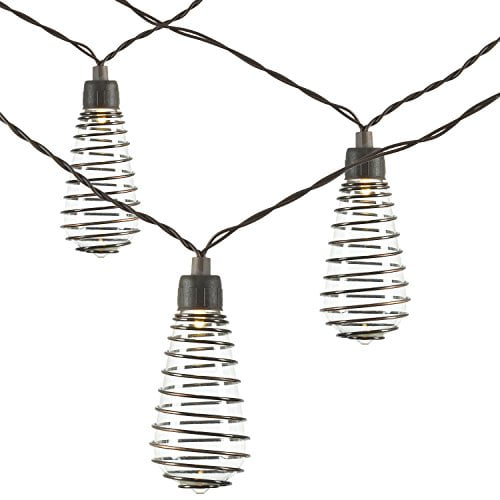 Everlasting Glow 93367 10 Count Solar ST40 Wire Light Set 11.6" L x 2.95" W x H, 6 Piece