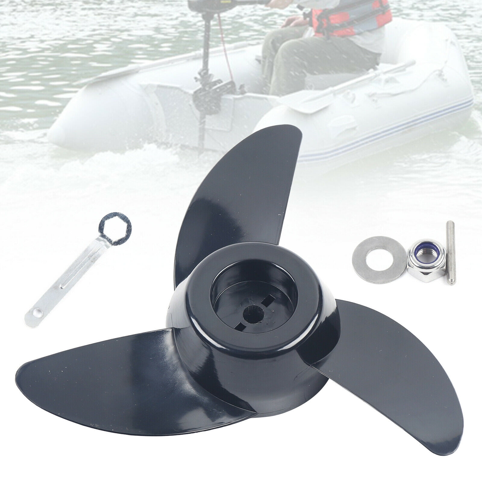 Surfing Accessories High Speed Strong Motor Boat Propeller Engine Outboard Electric Trolling Motor Outboard Nylon Propeller Surfboard Boat Accessory DIY Tool Surfboard Accessory 