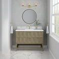 thumbnail image 2 of James Martin Vanities 48" Single Vanity, Pebble Oak w/ Single Hole 3 CM White Zeus Quartz Top, 2 of 2