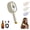 Cream White, variant on 2026 New Electric Steam Brush, Rechargeable Cordless Hair Straightener Brush, Anti-Static Detangling Comb with Mist, Portable Hot Styling Tool Frizzy Hair, Smooth Nourish All