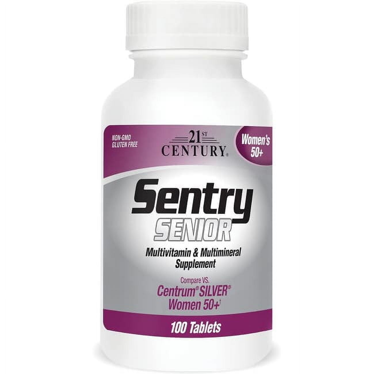 21st Century Sentry Senior, Women's 50+, Multivitamin & Multimineral Supplement, 100 Tablets