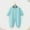 Blue, variant on Kctiaxy Toddler Baby Romper Long Sleeve Cre W Neck Jumpsuit Solid Color Cute Onesie Outfits Indoor and Outdoor Anti-Dirty Clothes Fall Winter Trendy 0-4 Yearss