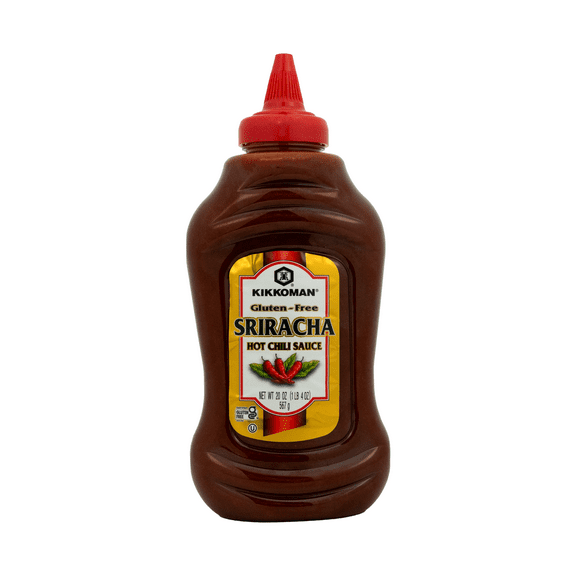 Kikkoman Sriracha Hot Chili Sauce, 20 oz, Gluten Free, Shelf Stable, Plastic Bottle, New