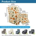 thumbnail image 3 of POLERO Hummingbird Pumpkin Floral Pattern Recliner Sofa Covers Thanksgiving Recliner Chair Covers Couch Cover for Reclining Couches with Side Pockets Elastic Furniture Protector, 3 of 7