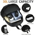 thumbnail image 4 of Mochila de Senderismo SFIUYDS 35L Impermeable Ligera Negra, 4 of 8