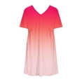 thumbnail image 4 of Kmdttou Womens Short Sleeve Sweater Dresses Women's Solid Color Summer Short Sleeved Dress, 4 of 4