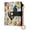 Floral Rooster Print, variant on Bifold Wallet PU Leather RFID Blocking, Women's Card Cases with 7 Card Slots, Jungle Elephant