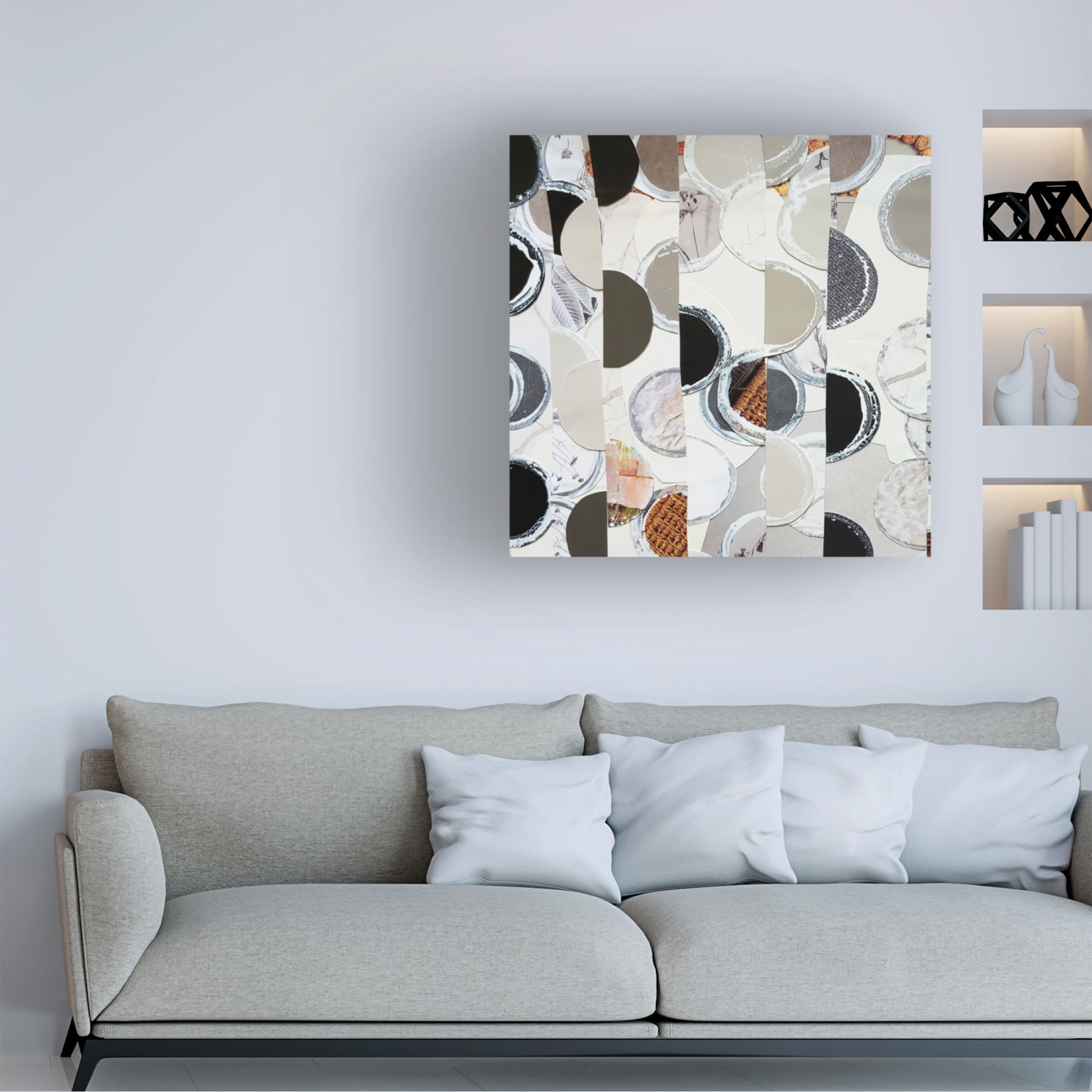 Canvas Wall Art - Coco Good 'Chocolate Gelato I' Wall Art for Living Room, Bedroom, or Office Décor by Trademark Fine Art - 14 x 14 Inches