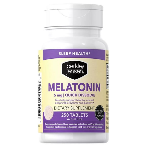 Berkley Jensen Melatonin 5mg Quick Dissolve Tablets, 250 ct.