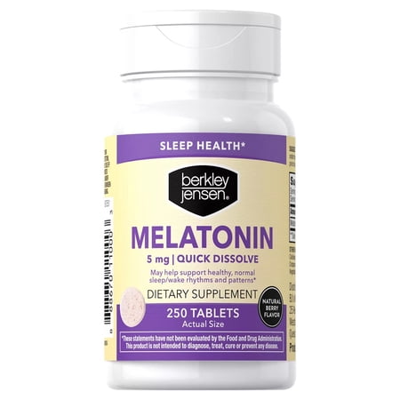 Berkley Jensen Melatonin 5mg Quick Dissolve Tablets  250 ct.