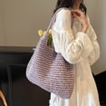thumbnail image 4 of Dbuoem Straw Shoulder Bag Handmade Women Beach Tote Bag Daily Use Straw Tote Bag, 4 of 8