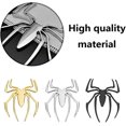 thumbnail image 3 of 6 uds pegatinas con patrón de araña para coche, pegatinas con insignia de araña de metal 3D, pegatinas autoadhesivas para coches JM, 3 of 5