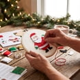 thumbnail image 4 of Christmas 3D Punch Needle Felt Art DIY Kit, Festive Wool Punch Embroidery Hoop Wall‑Hanging Craft Set, 4 of 6