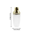 thumbnail image 2 of HAHUT Glass Cocktail Shaker with Stainless Steel Lid, 24 oz Glass Shaker Bottle for Stirring Cocktails, Margarita, Whiskey, Alcohol Drinks (Gold), 2 of 7