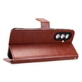thumbnail image 3 of Wallet Case for Samsung Galaxy A37 5G with Card Holder, PU Leather Flip Phone Case with Kickstand Magnetic Closure Wrist Strap Brown, 3 of 5