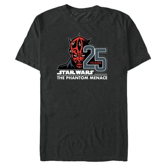 Star Wars The Phantom Menace 25th Anniversary Darth Maul- Short Sleeve Blended T-Shirt for Adults - Customized-Dark Heather