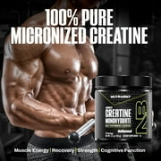 NutraBio Pure Micronized Creatine Monohydrate Powder Supplement, Unflavored (150 g) Supports Bulk Muscle Energy, Recovery, and Strength - HPLC Tested Creatine Powder Supplement for Men and Women