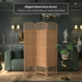 thumbnail image 2 of Red Lantern 5 1/2 ft. Tall Fiber Weave Room Divider - Natural - 3 Panel, 2 of 6