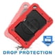 thumbnail image 3 of Funda SEYMAC de serie para iPad mini 5/4 con protector de pantalla negro y rojo, 3 of 7