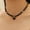 black, variant on Fashion Vintage Tassels Zircon Heart Pendant Necklace For Women Female Boho Geometric Baroque Transparent Crystal Chain Jewelry