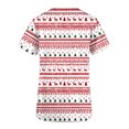 thumbnail image 5 of Holiday Gifts! Titcea Christmas Scrub Tops Women Xmas Printed Short Sleeved V Neck Scrub Tops with Pockets Lightweight Stretchy Working Uniform, 5 of 5