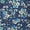 Dark Blue, variant on Agnes Orinda Women's Plus Size Pleated V Neck 3/4 Sleeves Floral Blouse 1X White