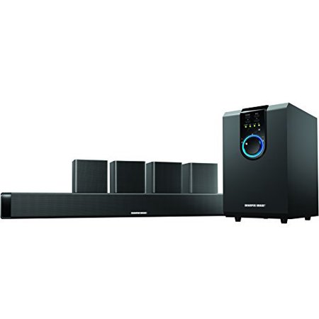 Sharper Image 5 1 Home Theater Sound System With Bluetooth Sharper Image 5 1 Home Theater Sound System With Bluetooth Subwoofer Bar Satellite Speakers