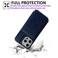 thumbnail image 3 of Allytechgroup for iPhone 16 Plus Wallet Case Card Holder, PU Leather Phone Case Women Men Protective Cover Wrist Strap Zipper Credit Card Slots For iPhone 16 Plus, Blue, 3 of 12
