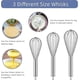 thumbnail image 4 of Stainless Steel Kitchen Whisk, Baking Whisk Manual ,3 pack 8"+10"+12, 4 of 5