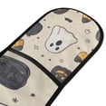 thumbnail image 4 of Yayeee Double Oven Mitt Kitchen Heat Resistant Baking 35" x7" Quilted Glove, Halloween Black Pumpkins, 4 of 6