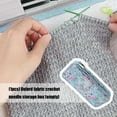 thumbnail image 6 of Zippered Knitting Organizers Pouches Tear Resistant Oxfords Fabric Compartments for Yarns Needle and Craft Supplies, 6 of 8
