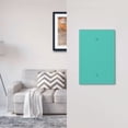 thumbnail image 5 of Fotbe Teal Turquoise Print Duplex Receptacle Wall Plate, 1-Gang 5.0" x3.0" Wall Outlet Covers, Dual Outlet Faceplates Covers, Color-matched Screws Included-Style V, 5 of 6