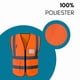 thumbnail image 4 of Paquete de 5 Chalecos de Seguridad Simonetta Vespetti Talla M Naranja, 4 of 5