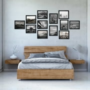 CRUGLA 12 Pack 8x10 Picture Frames, Black Photo Frames Bulk for Wall or Tabletop Decoration
