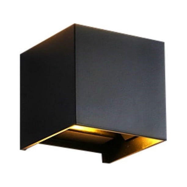 Lámpara de pared LED, luces de aplique de pared USB, lámparas de noche alimentadas por batería para dormitorio, habitación de niños, pasillo, escalera (negro, 2 unidades)