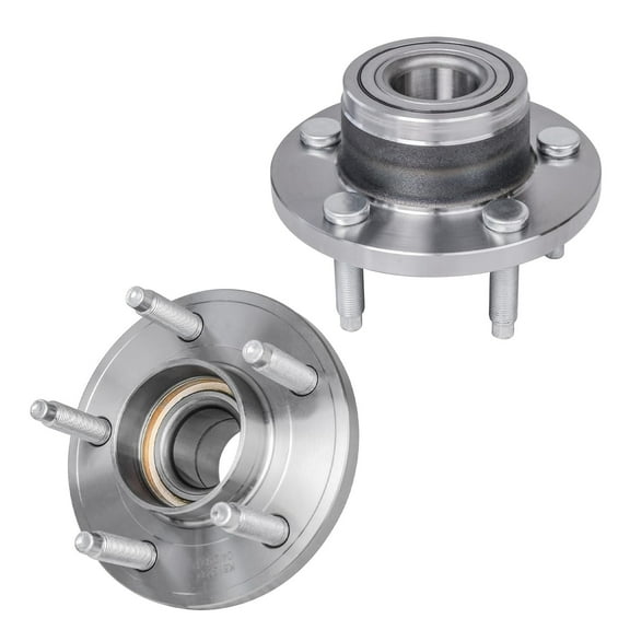 Detroit Axle - 2 Front Wheel Bearing Hubs for 2005-2009 Ford Mustang 2006 2007 2008 Wheel Hub Bearings Assembly Set Replacement, Pair Hubs [5 Bolt Non-ABS]