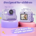 thumbnail image 3 of JoyStone Kids Instant Print Camera with 32G TF Card and Printing Paper, Purple, Gift for Girls and Boys Ages 3-12, 3 of 10