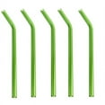 thumbnail image 3 of Reusable Glass Straws  5Pcs Bent Glass Drinking Straws for Smoothies  Milkshakes  Juice  Blue, 3 of 7