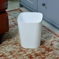 thumbnail image 4 of Youngever 2 Pack 1.5 Gallon Square Trash Can, Plastic Garbage Container Bin, Small Trash Bin for Home Office, Living Room, Study Room, Kitchen, Bathroom (White), 4 of 4