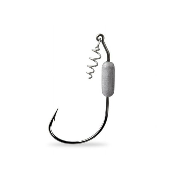 Mustad Power Lock Plus 28º Weighted Wide Gap Hook #4/0 Black Nickel 3PK
