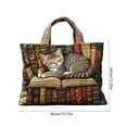 thumbnail image 3 of Fwttom Trendy Fashion Printed Handbag Shoulder Canvas Bag, 3 of 6