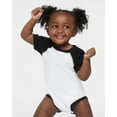 thumbnail image 3 of Rabbit Skins Infant Baseball Bodysuit - WHITE/ VIN HTHR - NB, 3 of 4