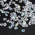 thumbnail image 3 of Uxcell 1000 Pieces Acrylic Diamonds Vase Fillers 10mm Fake Crystals Gems Wedding Table Scattering Diamond, AB Clear, 3 of 6