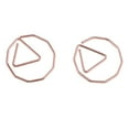 thumbnail image 3 of yuksok 12 Pack Rosegold Paper Clips Geometric Paperclips Metal Bookmarks Paper, 3 of 6