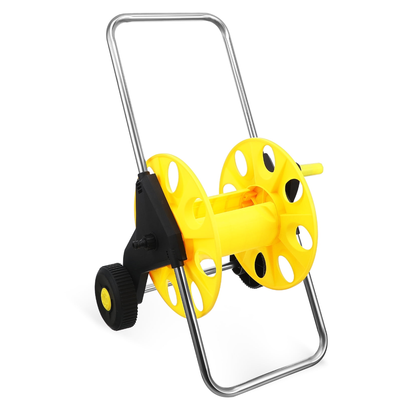 Hemobllo Portable Hose Reel Cart with Wheels, Plastic Outdoor Garden Water Hose Storage Organizer, 1 Piece